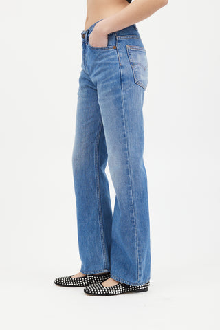 Valentino X Levi
s Medium Wash Straight Leg Jeans