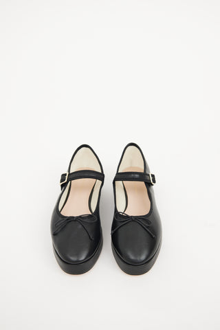 Loeffler Randall Black Platform Ballet Flat