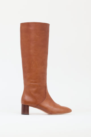 Loeffler Randall Brown Leather Knee High Boot