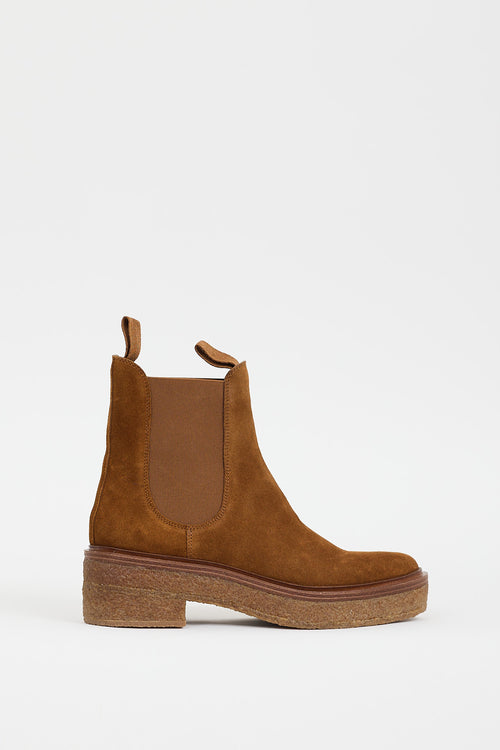 Loeffler Randall Brown Suede Raquel Chelsea Boot