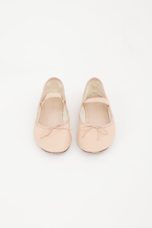 Loeffler Randall Pink Leather Leonie Ballet Flat