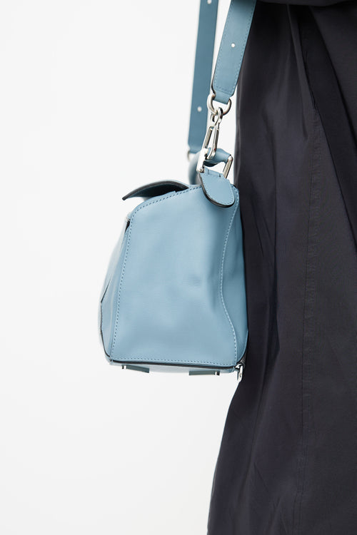 Loewe 2017 Blue Medium Puzzle Bag