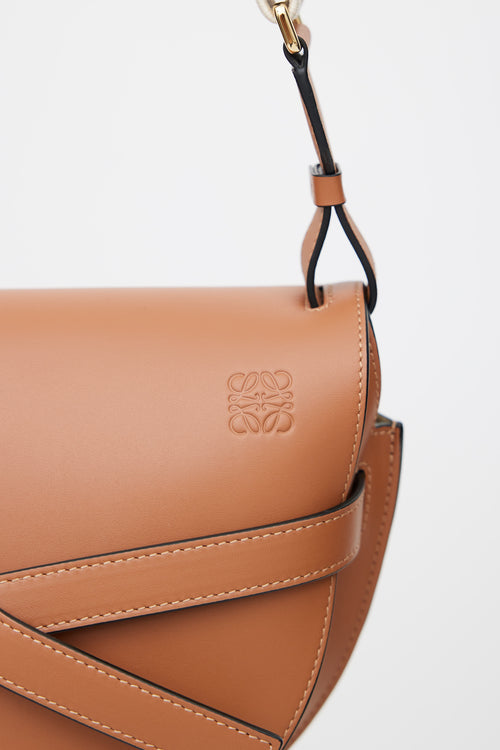 Loewe 2022 Brown Small Gate Crossbody Bag