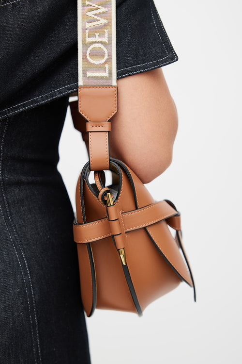 Loewe 2022 Brown Small Gate Crossbody Bag