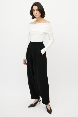 Loewe Black High Waisted Balloon Trouser