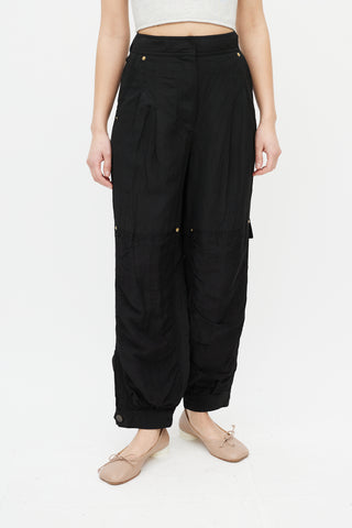 Loewe Black High Waisted Cargo Pant