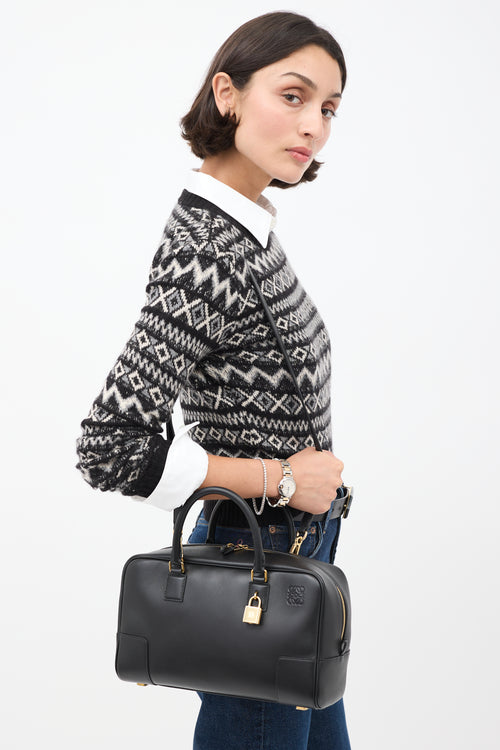 Loewe Black Leather Amazona 28 Bag