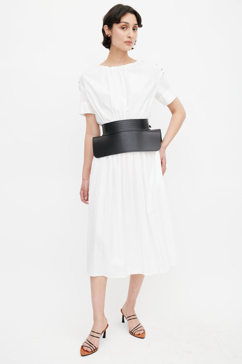 Loewe Black Leather Obi Belt