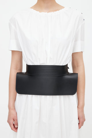 Loewe Black Leather Obi Belt