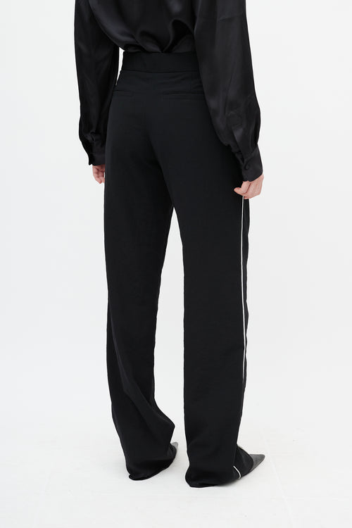 Loewe Black 
White Piping Trouser