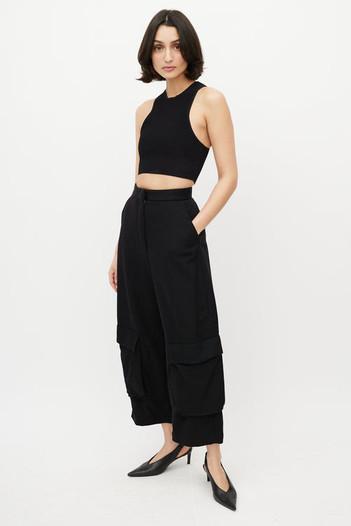 Loewe Black Wool Balloon Trouser