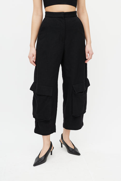 Loewe Black Wool Balloon Trouser