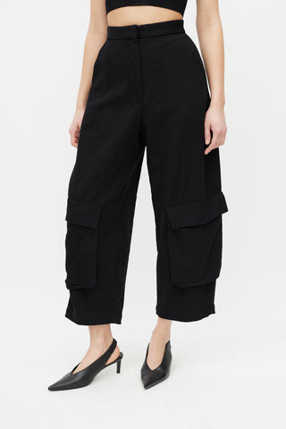 Loewe Black Wool Balloon Trouser