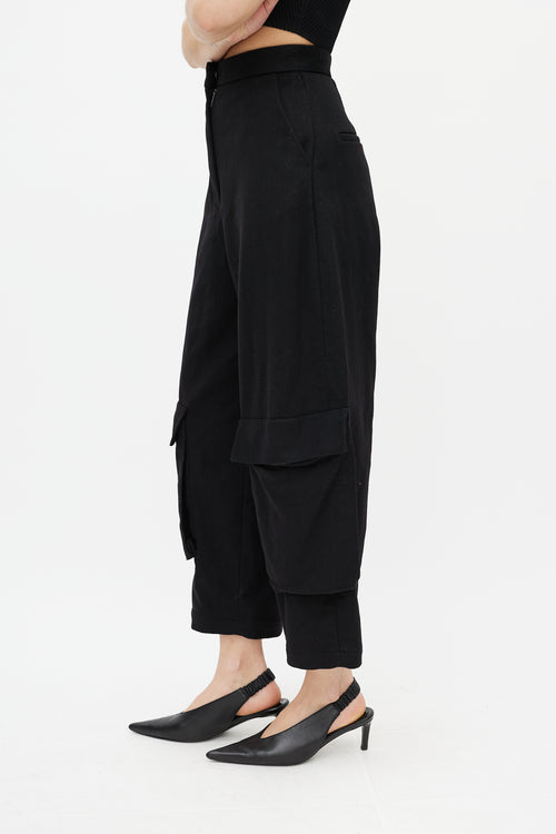 Loewe Black Wool Balloon Trouser