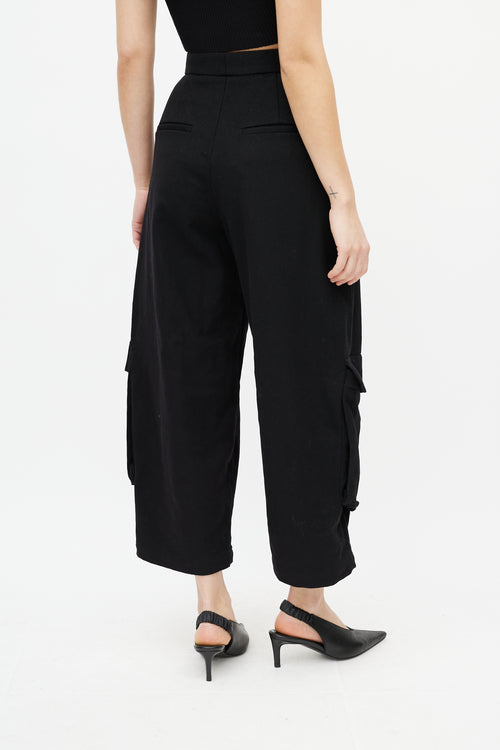 Loewe Black Wool Balloon Trouser