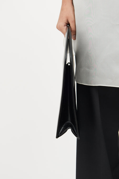 Black Top Handle Bag