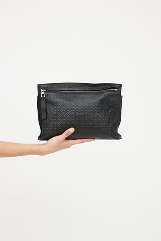 Loewe Embossed Logo Zip Pouch