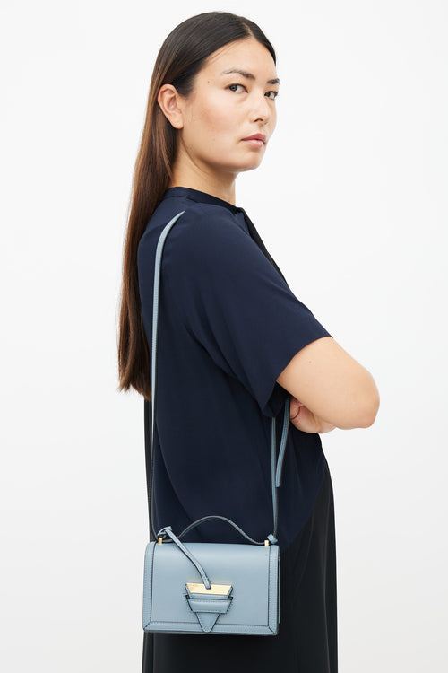 Loewe Stone Blue Small Barcelona Bag