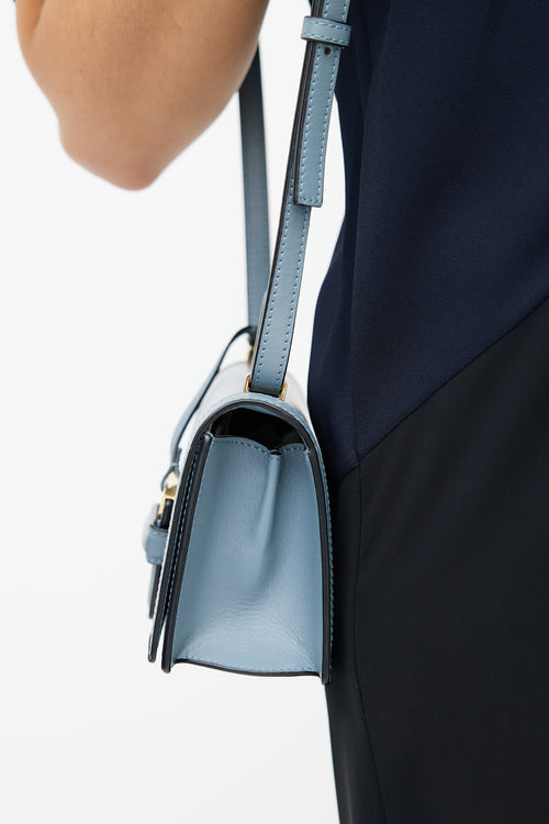 Loewe Stone Blue Small Barcelona Bag