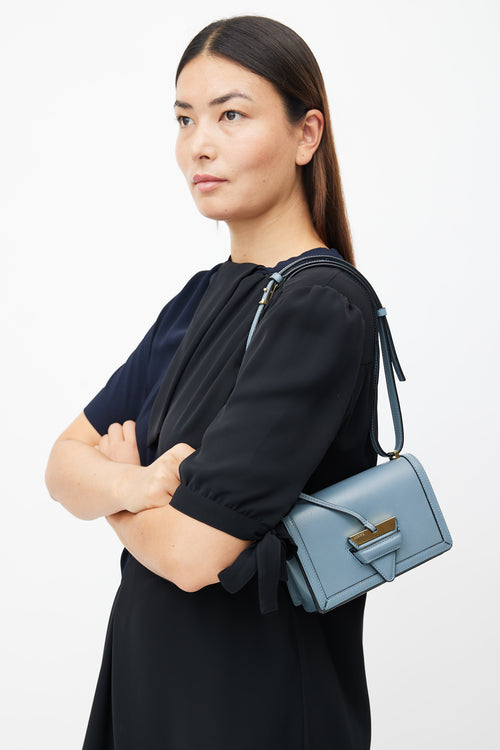 Loewe Stone Blue Small Barcelona Bag