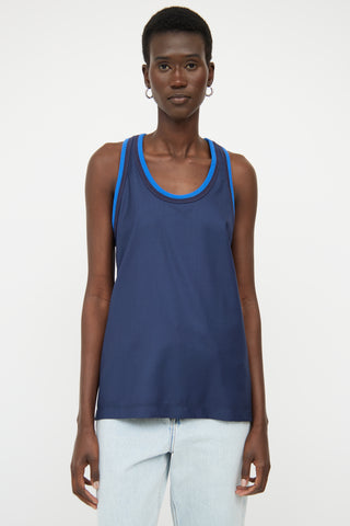 Loewe Navy 
Blue Racer Back Top