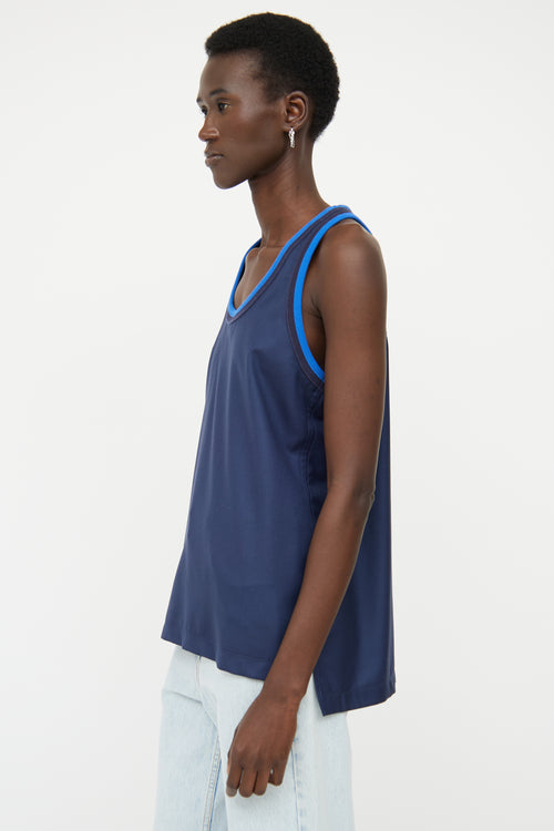 Loewe Navy 
Blue Racer Back Top