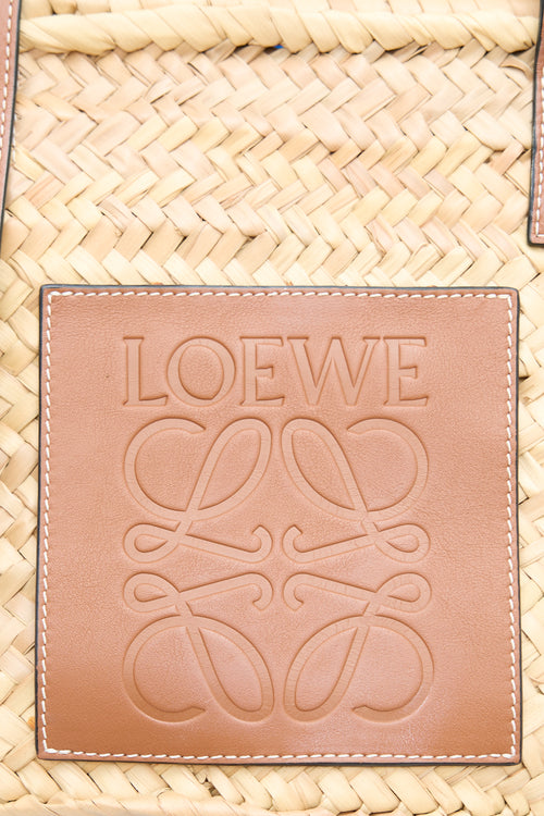 Loewe Brown Basket Anagram Tote Bag