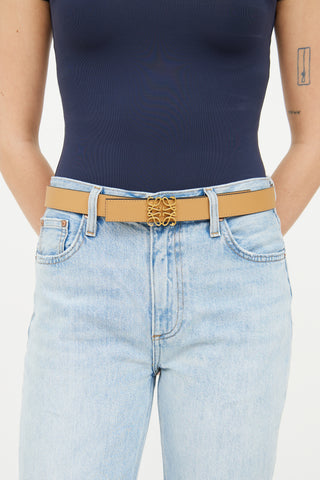 Loewe Beige Reversible Anagram Belt