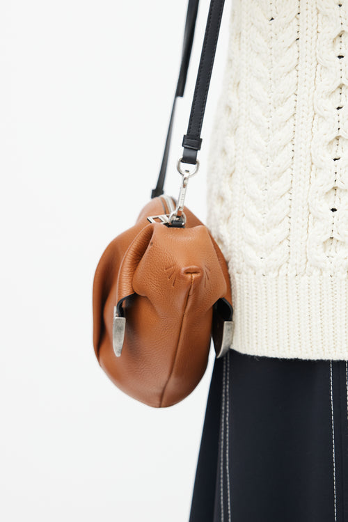 Loewe Brown Mini Bolso Structured Crossbody Bag