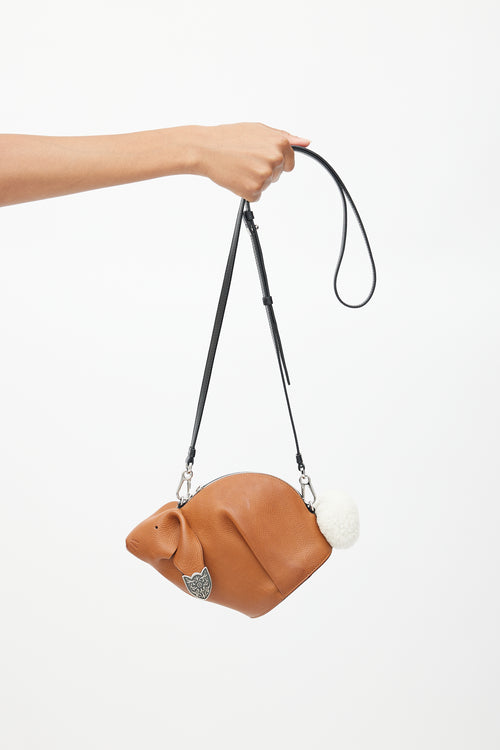 Loewe Brown Mini Bolso Structured Crossbody Bag