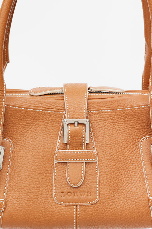 Loewe Brown Leather Senda Bag