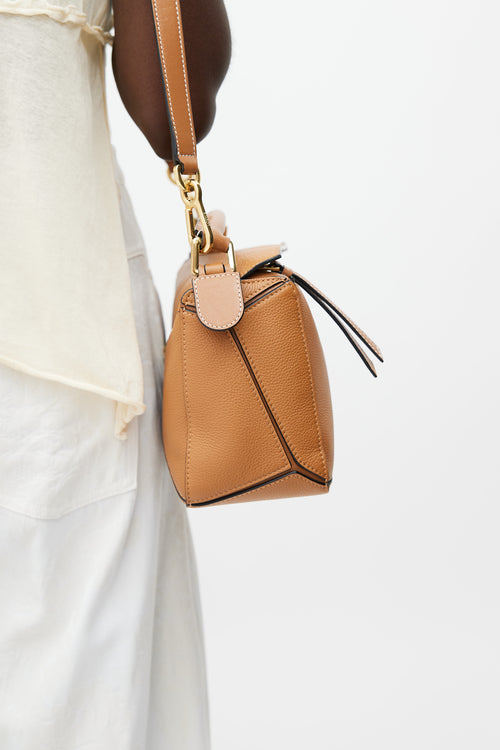 Loewe Brown Small Puzzle Bag