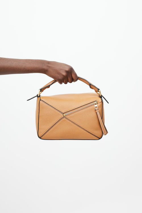 Loewe Brown Small Puzzle Bag