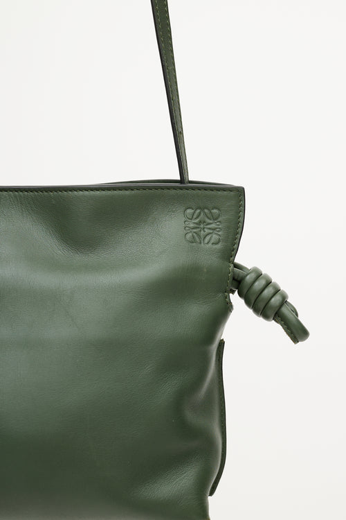 Loewe Dark Green Mini Flamenco Clutch Bag