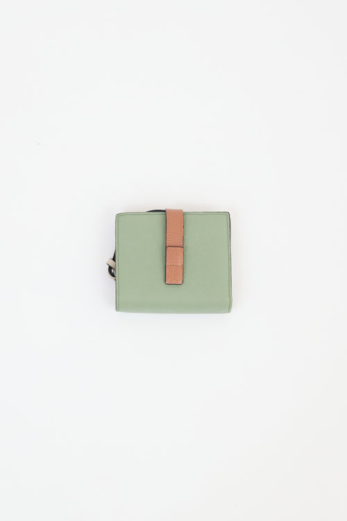 Loewe Green 
Multi Leather Compact Zip Wallet