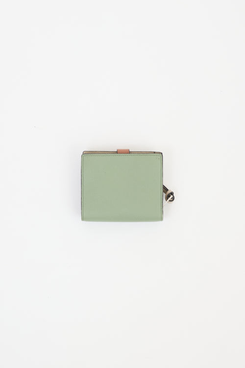 Loewe Green 
Multi Leather Compact Zip Wallet