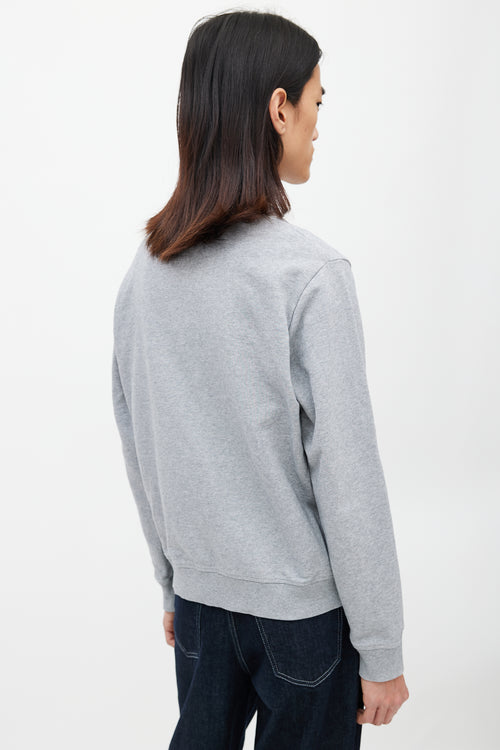 Loewe Grey 
Black Logo Sweatshirt