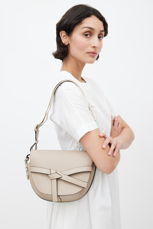 Loewe Grey Small Gate Crossbody Bag