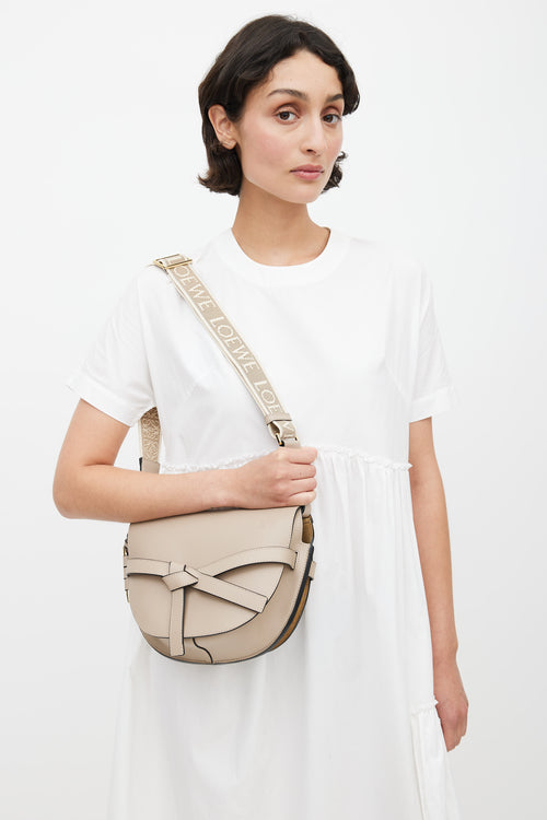 Loewe Grey Small Gate Crossbody Bag