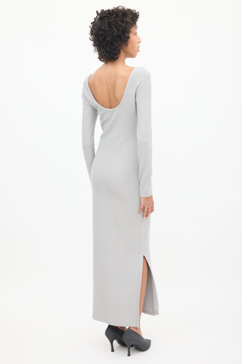 Loewe Heather Grey Henley Midi Dress