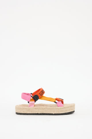 Loewe Beige 
Multicolour Espadrille Sandal