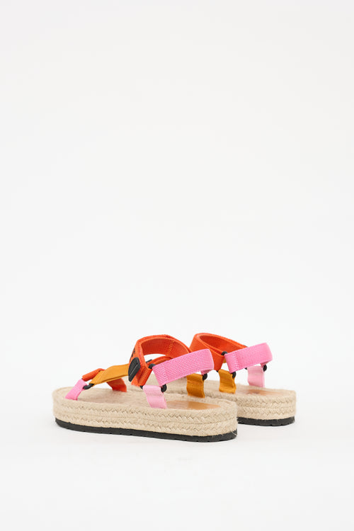 Loewe Beige 
Multicolour Espadrille Sandal