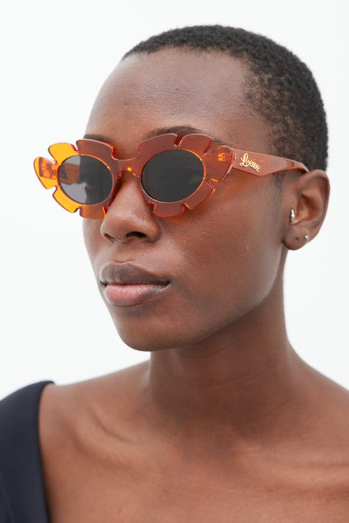 Loewe Orange LW40088U Cat Eye Sunglasses