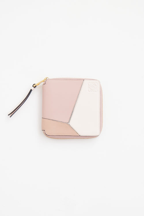 Loewe Pink Puzzle Zip Wallet