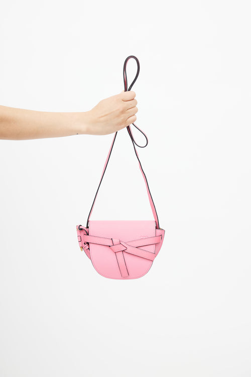 Loewe Pink Small Gate Crossbody Bag