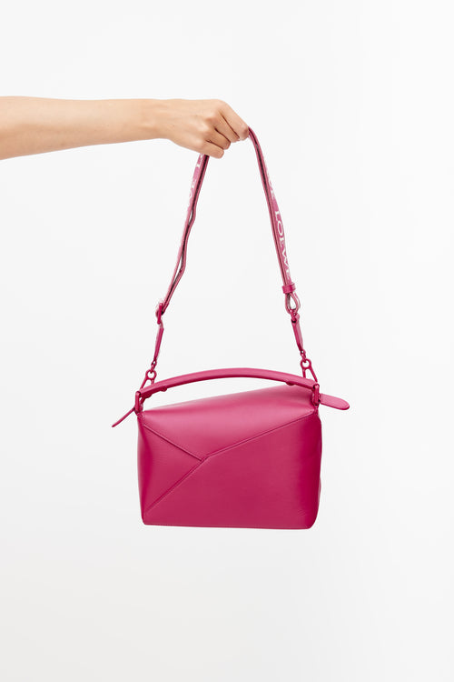 Loewe SS 2023 Fuchsia Small Puzzle Crossbody Bag