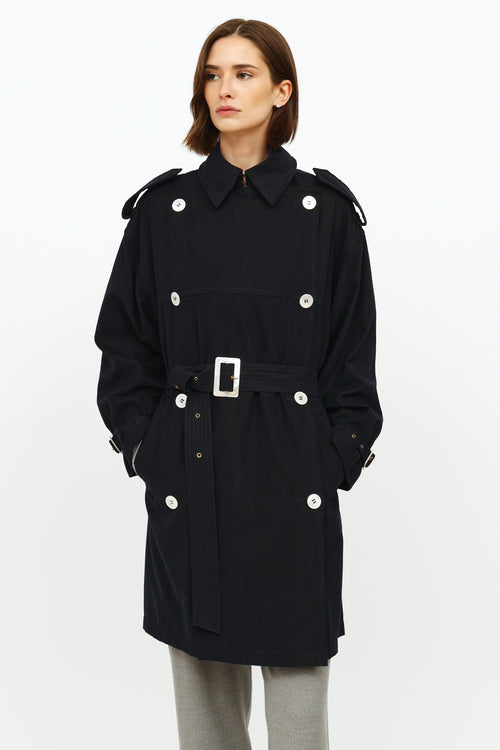 Loewe Navy Trench Coat