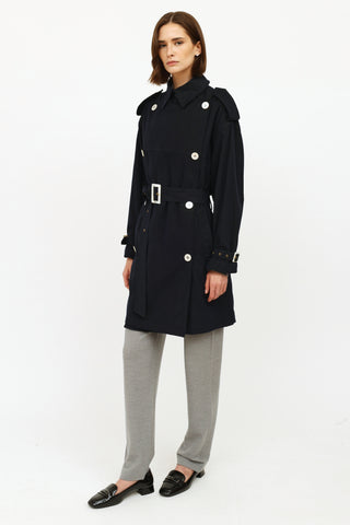 Loewe Navy Trench Coat