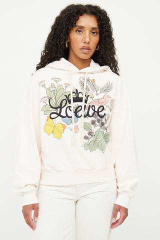 Loewe Pink Herbarium Logo Hoodie