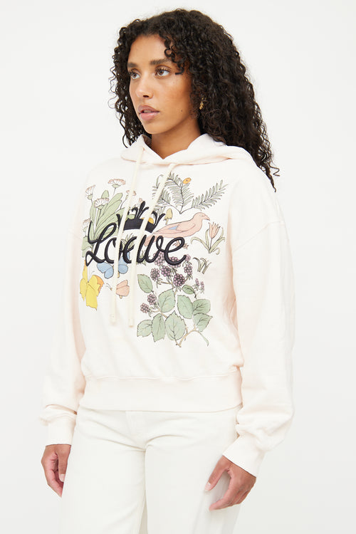 Loewe Pink Herbarium Logo Hoodie